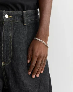 Small Circle Link Bracelet in Sterling Silver