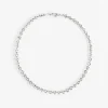 Small Circle Link Necklace in Sterling Silver