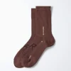 1593 Socks in Brown