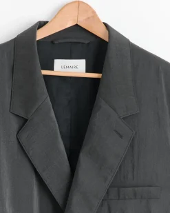 Soft Double Breasted Jacket in Dark Espresso