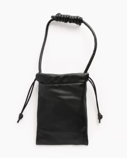Soft Drawstring Pouch in Black