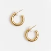 Solid Brass Mini Hoops