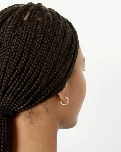 Solid Brass Mini Hoops
