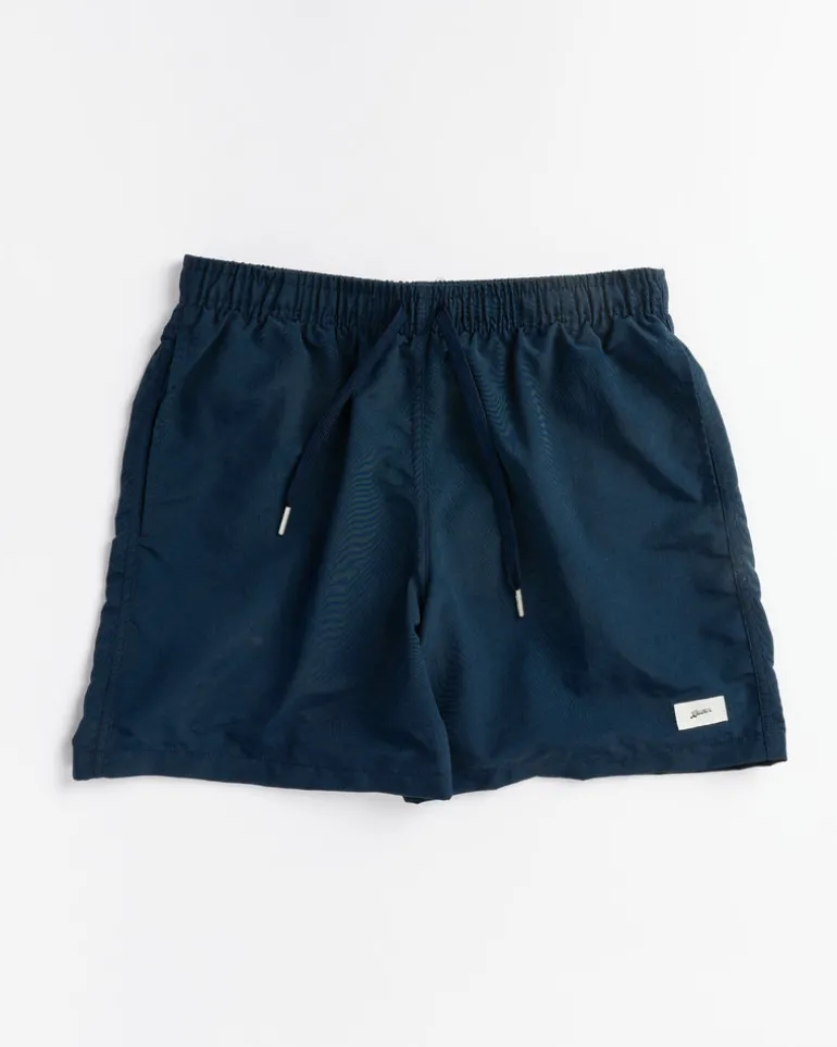 Solid Swim Trunk in Navy