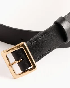 Square Buckle Belt in Black