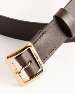 Square Buckle Belt in Brown