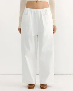 Square Pocket Pant in White