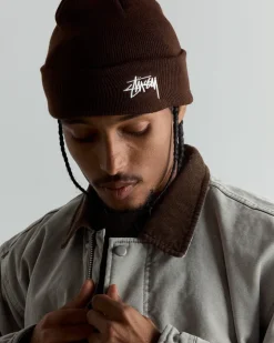 Stock Cuff Beanie in Coffee