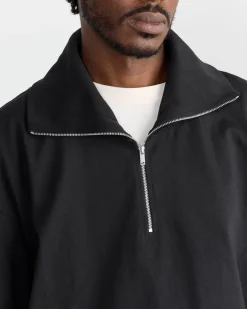 Stoll Zip Roll Neck in Black