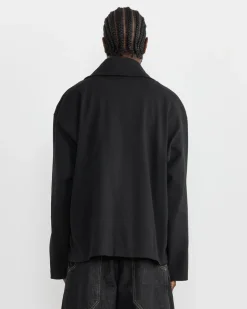 Stoll Zip Roll Neck in Black