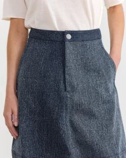 Structure Jean Skirt in Indigo