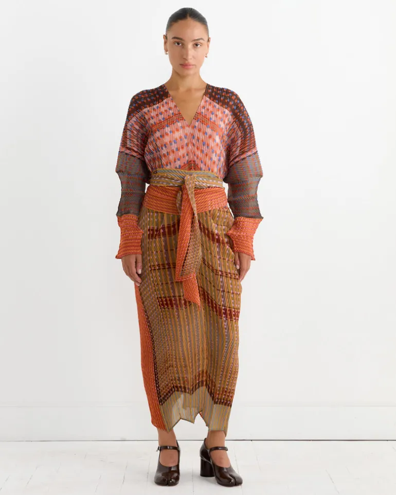 Sue Hand Pleated Kaftan in Elias