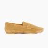 Suede Penny Loafer in Clove