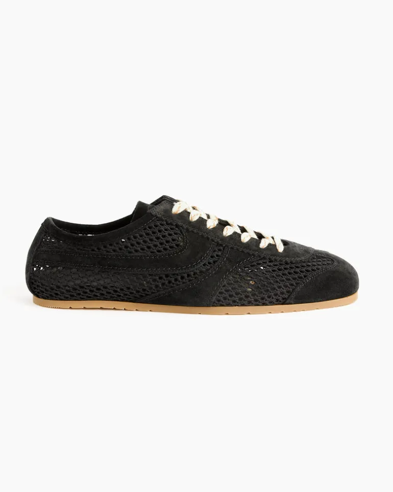 Suede Sneaker in Black