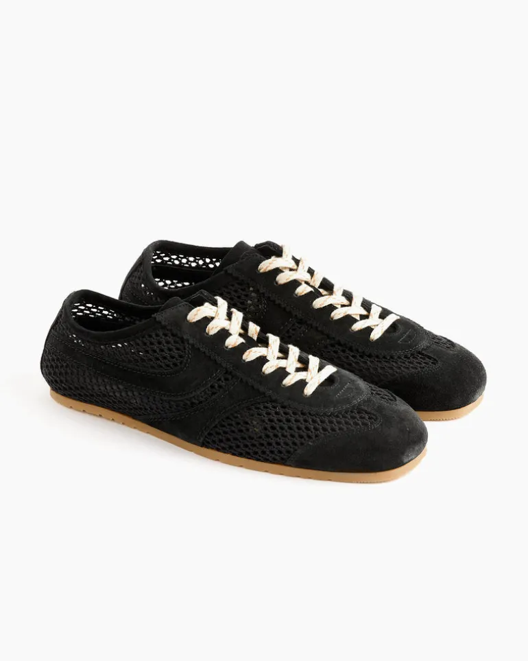 Suede Sneaker in Black