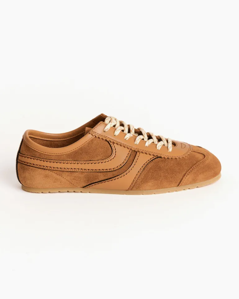 Suede Sneakers in Tan