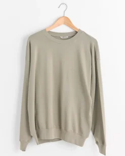 Super High Gauge Sweat Pullover in Khaki Grey