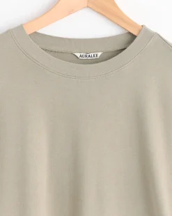 Super High Gauge Sweat Pullover in Khaki Grey
