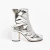 Tabi Ankle Boots in Silver