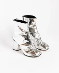 Tabi Ankle Boots in Silver