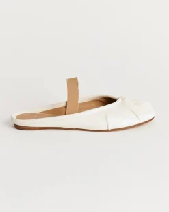 Tabi Ballerina Mule Elastic Band in White
