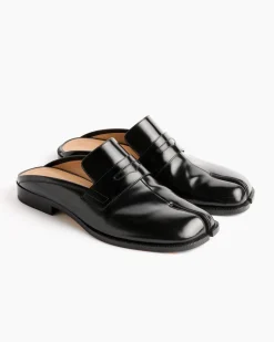 Tabi Loafer Mule in Black