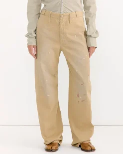 Tailored Painter Trousers in Brown
