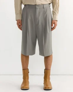 Tailored Shorts in Cement