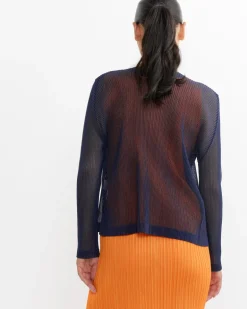 Tatami July Top in Navy