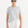 Tee Shirt in Grey Melange