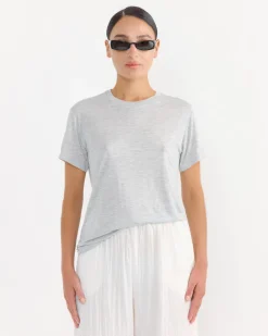 Tee Shirt in Grey Melange
