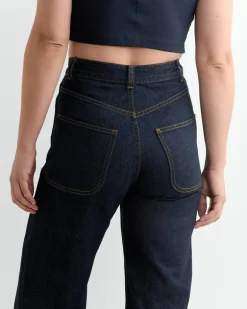 The 225 Gold Stitch in Dark Blue