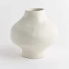 The Alphabet Of A Forgotten Tongue Medium Vessel in Matte White