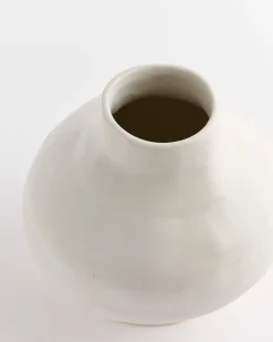 The Alphabet Of A Forgotten Tongue Medium Vessel in Matte White
