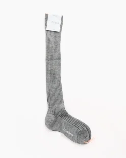 The Knee High Socks in Heather Grey
