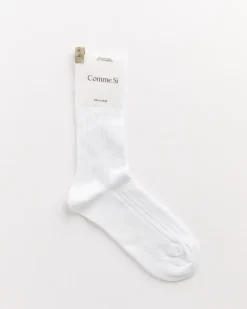 The Yves Socks in White
