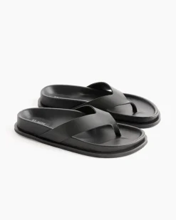 Thong Slide in Black