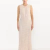 Tie Dress in Beige
