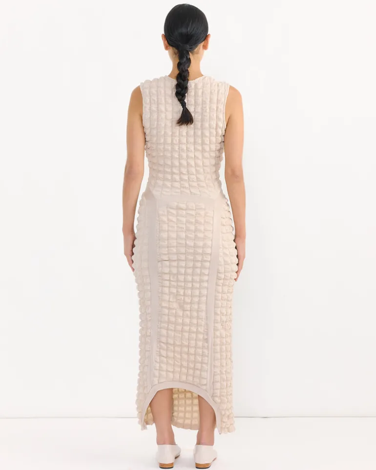 Tie Dress in Beige