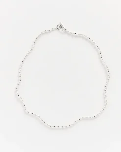Tiny Pearl Collar in Sterling Silver