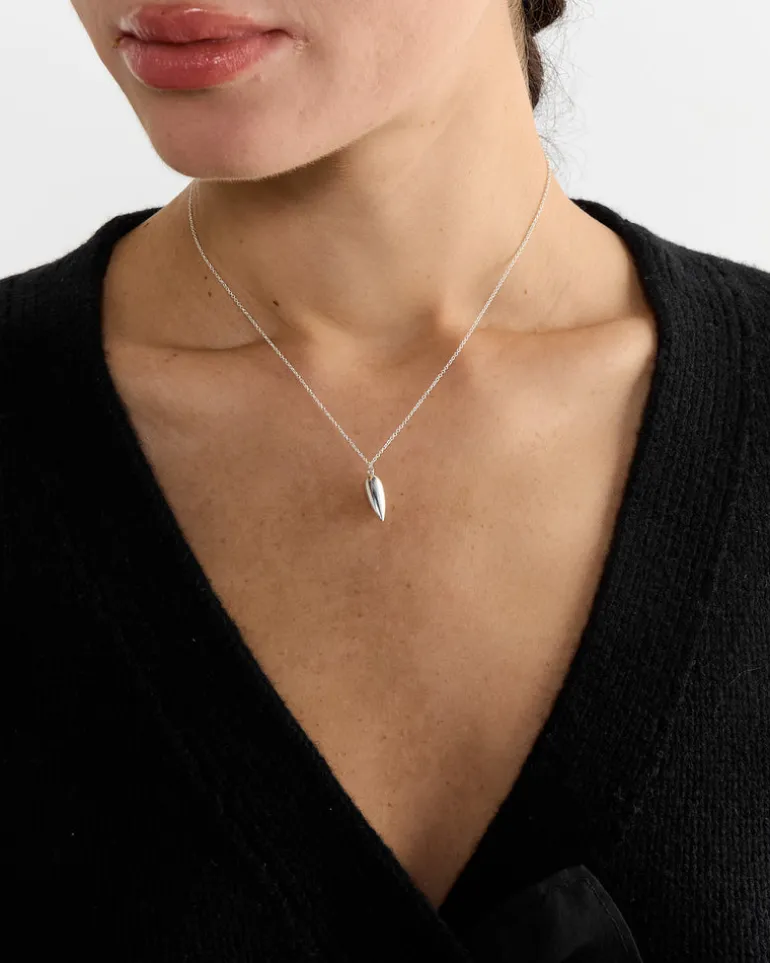 Tiny Spear Pendant in Sterling Silver