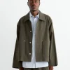 Totem Jacket in 11oz Overdyed Twill Olive