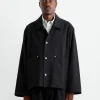 Totem Jacket in 11oz Overdyed Twill Black