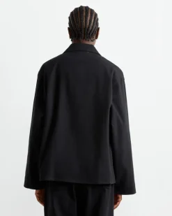 Totem Jacket in 11oz Overdyed Twill Black