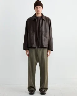 Totem Leather Jacket in Brown