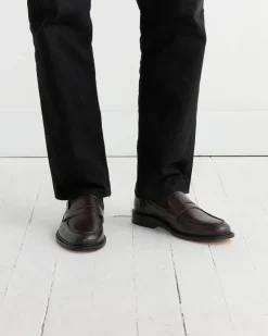 Townee Penny Loafer in Dark Brown