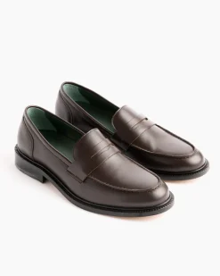 Townee Penny Loafer in Dark Brown