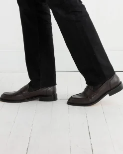 Townee Penny Loafer in Dark Brown