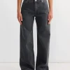 Treble Cut Jean in Black Coated Wash