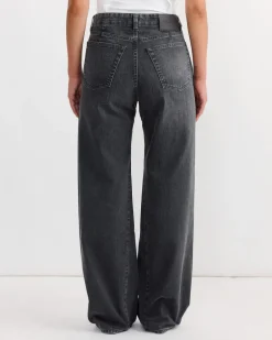 Treble Cut Jean in Black Coated Wash